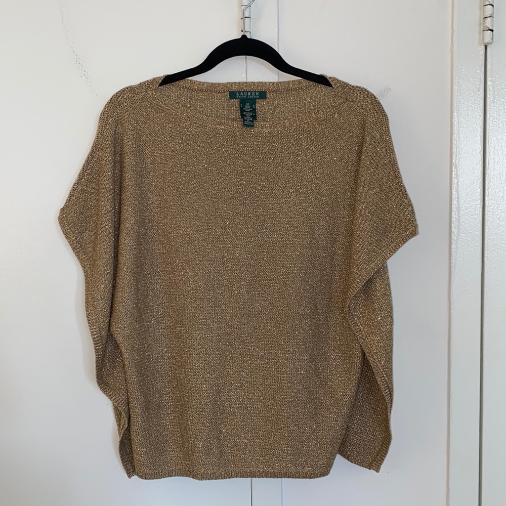 Lauren by Ralf Lauren Gold Poncho